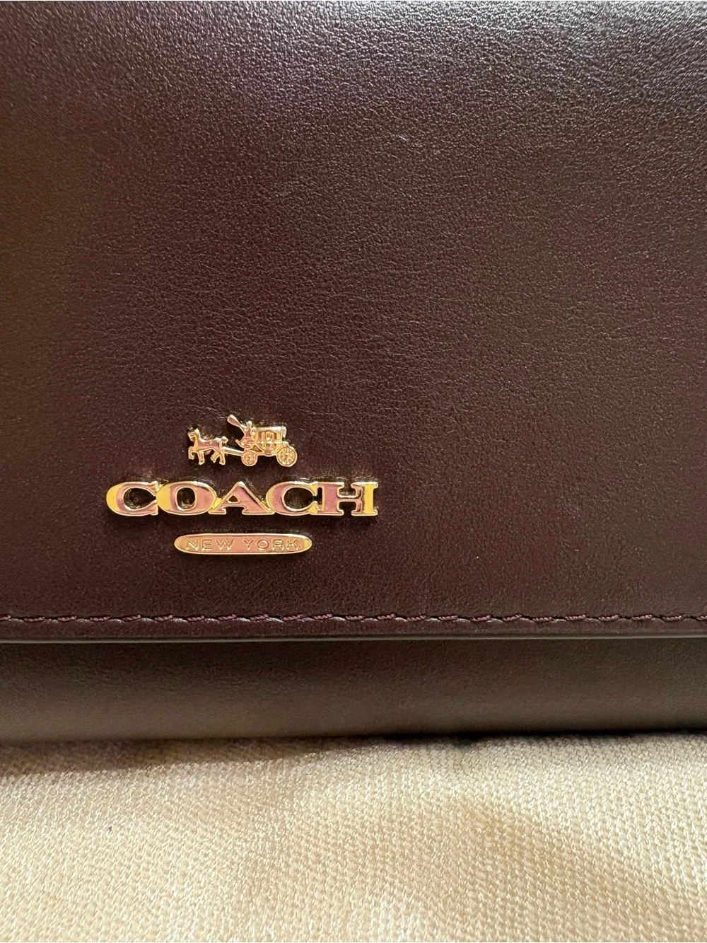 Coach smooth leather